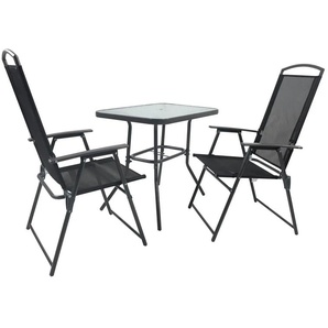 Gartenmöbel-Set | grau | 80 cm | 70 cm |