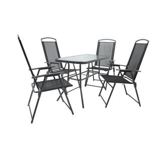 Gartenmöbel-Set - grau - Materialmix - 110 cm - 70 cm | Möbel Kraft