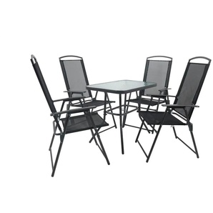 Gartenmöbel-Set - grau - Materialmix - 80 cm - 70 cm | Möbel Kraft