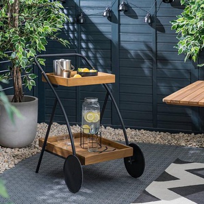Gartenservierwagen Rolly Gestell: Stahl, pulverbeschichtet Ablage: Massivholz Akazie, geölt 57 x 90 x 79cm Braun