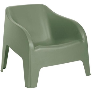 Gartensessel, Salbeigrün, Kunststoff, 79x76.5x70 cm, Gartenmöbel, Gartenstühle, Gartenstühle