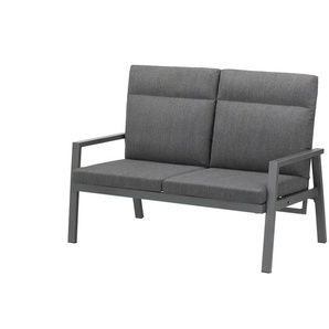 Gartensofa 2 - Sitzer mit verstellbarer Rückenlehne Bristol ¦ grau ¦ Maße (cm): B: 134 H: 99 T: 79.0