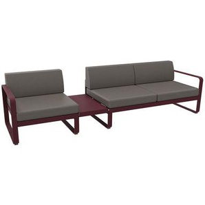 Gartensofa 3-Sitzer Bellevie metall textil beige / n° 1 A - L 275 cm - Stoff taupe-grau - Fermob - Beige