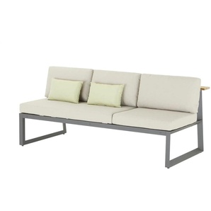 Gartensofa 3-sitzig Long Beach - grau - Materialmix - 200,5 cm - 75 cm - cm 89,0 | Möbel Kraft