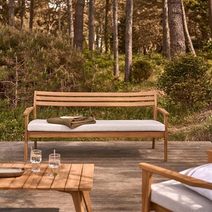 Gartensofa aus massivem Teakholz 175 cm