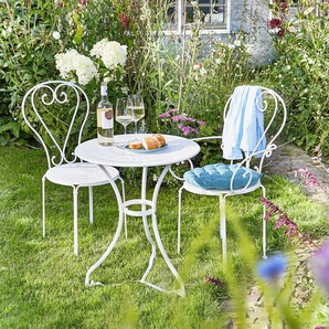 Gartenstuhl CENTURY II Eisen, pulverbeschichtet & lackiert Weiß/Weiß 53 x 91 x 49cm
