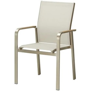 Gartenstuhl stapelbar New York - silber - Materialmix - 56 cm - 89,5 cm - cm 60,5 | Möbel Kraft