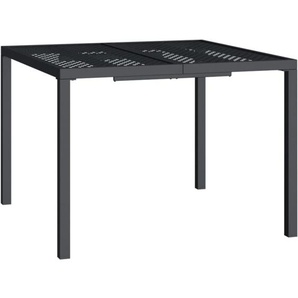 Gartentisch Anthrazit 100x100x72 cm Stahl vidaXL