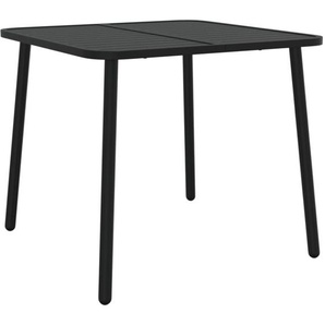 Gartentisch Anthrazit 80x80x71 cm Stahl vidaXL