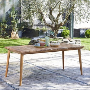 Gartentisch aus massivem Teakholz für 6/8 Sitze