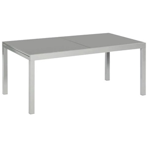Gartentisch MERXX Semi AZ-Tisch Tische Gr. B/H/T: 110 cm x 75 cm x 200 cm, grau (grau, silberfarben, grau) Klapptische