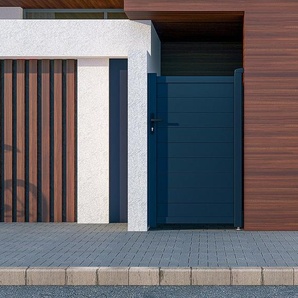 Gartentor Flügeltor - 103 x 166 cm - voll - Aluminium - Anthrazit - NAZARIO