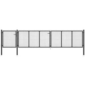 Gartentor Stahl 500×100 cm Anthrazit