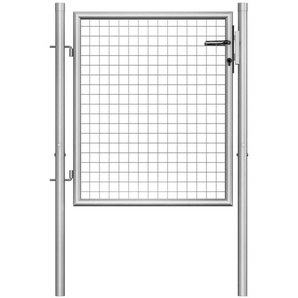 Gartentor Verzinkter Stahl 105 x 75 cm Silber