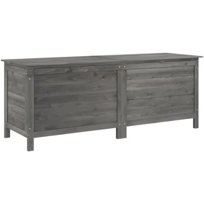 vidaXL Gartentruhe Anthrazit 150x50x56,5 cm Massivholz Tanne