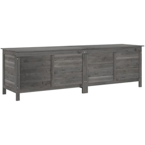 vidaXL Gartentruhe Anthrazit 198,5x50x56,5 cm Massivholz Tanne