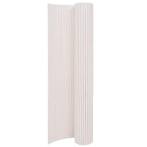 Gartenzaun Doppelseitig 90x400 cm Weiß