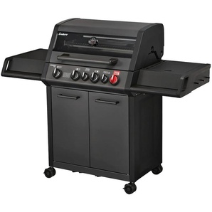 Gasgrill ENDERS Monroe Pro 4 SIK Turbo Shadow, schwarz (matt graphit), B:153,5cm H:118,5cm T:58cm, Grills, BxH: 153,5x118,5 cm, Topseller