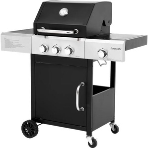 Gasgrill HANSEATIC Cleveland, silber (schwarz, silber), B:110cm H:112cm T:59cm, Grills, BxTxH: 110x59x112 cm, 11,5 kW Gesamtleistung, Topseller