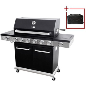 KONIFERA Gasgrill Montreal XL, BxTxH: 141x47,5x114, 6 Haupt-, 1 Seiten- und 1 Infrarotbrenner