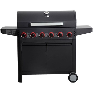 KONIFERA Gasgrill Salerno, 6 Brenner, BxTxH: 142x53x108 cm, mit beleuchteten Bedienknöpfen