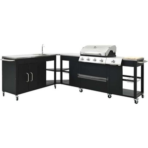 Gasgrill-Set 4+1 hoek de & at Modell vidaXL