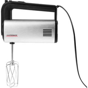 GASTROBACK Handmixer 40983 Design Pro Mixer silberfarben (silberfarben, schwarz) Handmixer