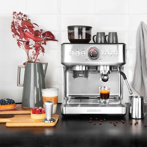 GASTROBACK Siebträgermaschine 42626 Design Espresso Advanced Duo Kaffeemaschinen silberfarben Kaffeemaschinen