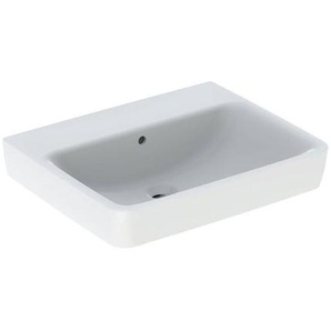 Geberit Renova Plan, Waschtisch, 60x48 cm, ohne Hahnloch, mit