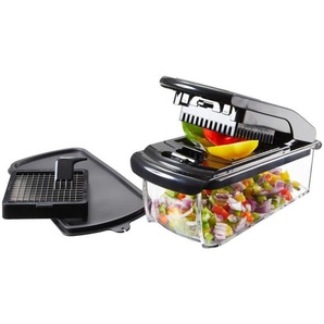 Gefu Allesschneider, Schwarz, Kunststoff, 11.2x12.1x26.8 cm, Kochen, Küchenhelfer, Sonstige Küchenhelfer