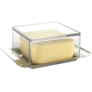 Gefu Butterdose BRUNCH - transparent/klar - Edelstahl,Kunststoff - 8 cm - 5,2 cm | Möbel Kraft