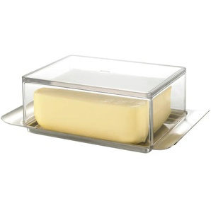 Gefu Butterdose BRUNCH - transparent/klar - Edelstahl,Kunststoff - 9,9 cm - 5,2 cm | Möbel Kraft