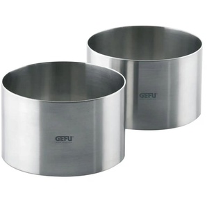 Gefu Dessert- und Vorspeisenringe FORMA - silber - Edelstahl - 8,6 cm - 10,7 cm - 7.5 | Möbel Kraft
