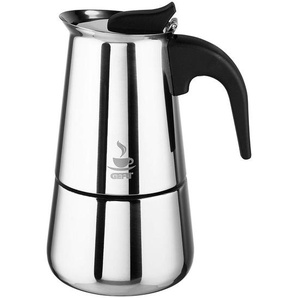 Gefu Espressokocher, Silber, Metall, 15.0 cm, Kaffee & Tee, Tee- & Kaffeezubereitung, Kaffeebereiter
