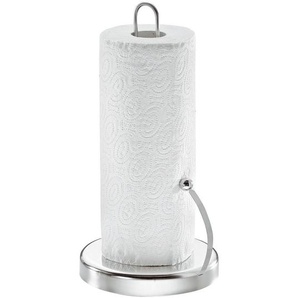 Gefu Küchenrollenhalter Spenso, Silber, Metall, 16.5x33x16.5 cm, Küchenzubehör, Küchenrollenhalter