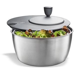 Gefu Salatschleuder Rotare, Grau, Schwarz, Metall, 3 L, 17.9 cm, Kochen, Küchenhelfer, Salatschleuder
