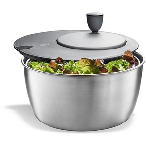 Gefu Salatschleuder Rotare, Grau, Schwarz, Metall, 3 L, 17.9 cm, Kochen, Küchenhelfer, Salatschleuder