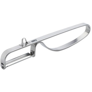 Gefu Sparschäler CUCINA - silber - Edelstahl - 4 cm - 1 cm | Möbel Kraft