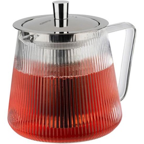 Gefu Teekanne Infusa, Silber, Transparent, Metall, Glas, 800 ml, 15 cm, Kaffee & Tee, Kannen, Teekannen