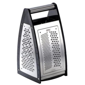 Gefu Vierkantreibe Quinto, Schwarz, Metall, Kochen, Küchenhelfer, Küchenreiben