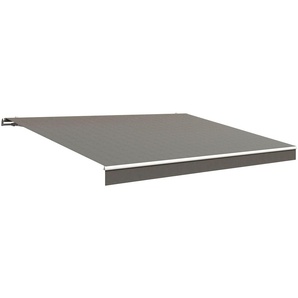 Gelenkarmmarkise WISMAR Classic Markisen Gr. 350 cm, 250 cm, grau (dunkelgrau) Gelenkarm-Markisen