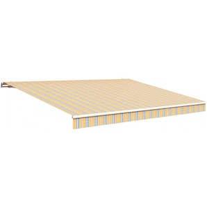 Gelenkarmmarkise WISMAR Markisen Gr. 550 cm, 300 cm, bunt (grau, blau, gelb) Gelenkarm-Markisen B: 550 cm, in versch. Ausfällen und Dessins