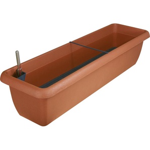 Geli Bewässerungsblumenkasten Aqua Andalucia 80 cm terracotta GLO692401283