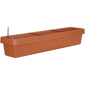 Geli Bewässerungsblumenkasten Viva Kunststoff terrakotta 100 cm GFM97d03fa7a