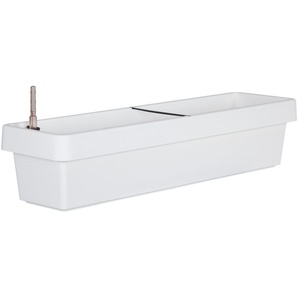 Geli Bewässerungsblumenkasten Viva Kunststoff weiß 80 cm GFMc4be604ed