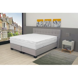Geltopper Greenhill 180 x 200cm Stretch-Doppeltuch 50309-900 61%Poly/39%Viskose 60C NT,Klimaband 100%PES Weiß