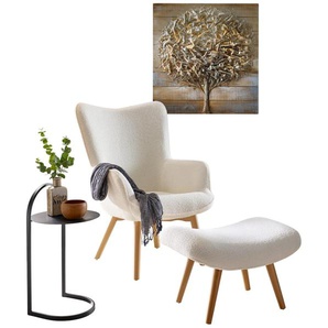 Gemälde HEINE HOME Bilder Gr. B/H/T: 80 cm x 80 cm x 4 cm, beige (natur, braun) Gemälde