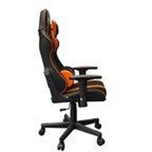 Gembird gc-scorpion-04x gaming chair scorpion, schwarz und orange, Stoffsessel mit orangefarbenen -Akzenten