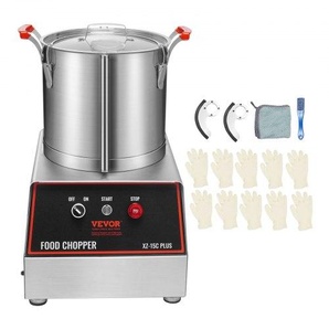 Gemüseschneider Elektrischer Obstschneider 1400 W, Gemüse Schneiden 17,62 L Edelstahl Multischneider für Obst und Gemüse, Hotels, Salatläden, Snackbars Küchengeräte Maschinen mit Druckknöpfen AJSQSJ15L1407FJY8V2