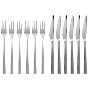 Gense Steak cutlery  Fuga 12 pcs MattWhite steel